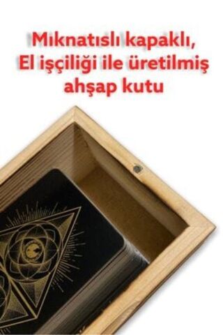 Tarot Kartlaarı Ahşap Kutulu Ahşap Kutulu Tarot
