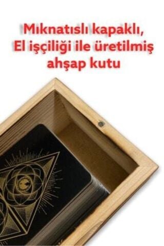 Tarot Kartlaarı Ahşap Kutulu Ahşap Kutulu Tarot