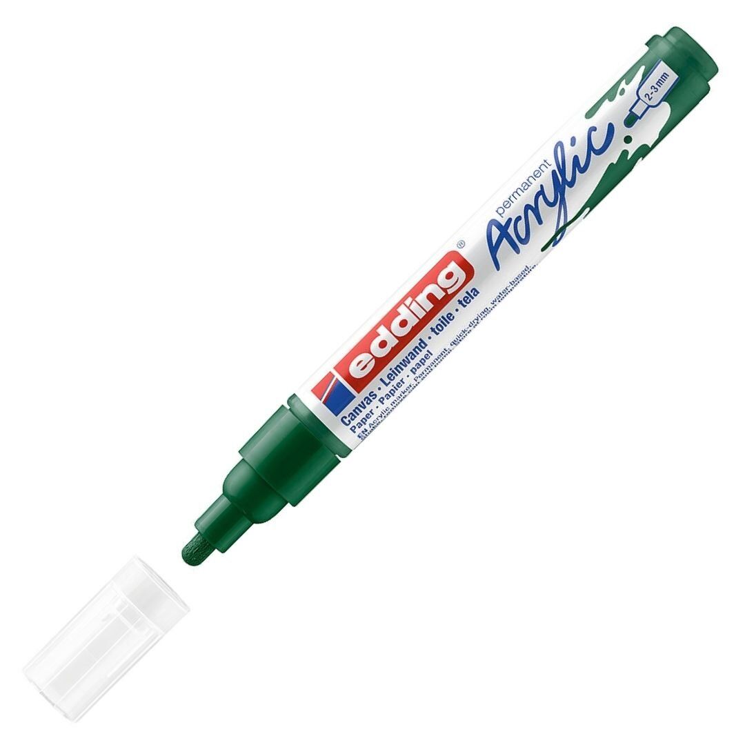Edding 5100 Akrilik Markör 2-3mm Yuvarlak Uç Yosun Yeşi̇li̇
