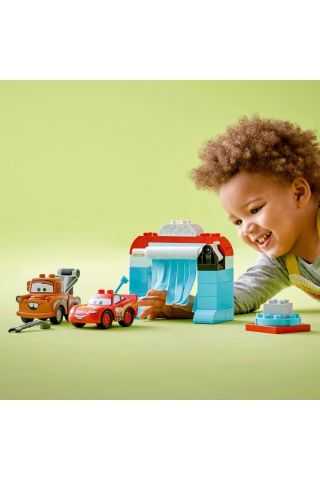 ® DUPLO® | Disney Pixar Arabalar Şimşek McQueen ve Mater'in Oto Yıkama Eğlencesi 10996(29 Parça)