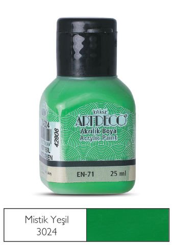 Artdeco Akrilik Boya 25ml Mistik Yeşil 3024