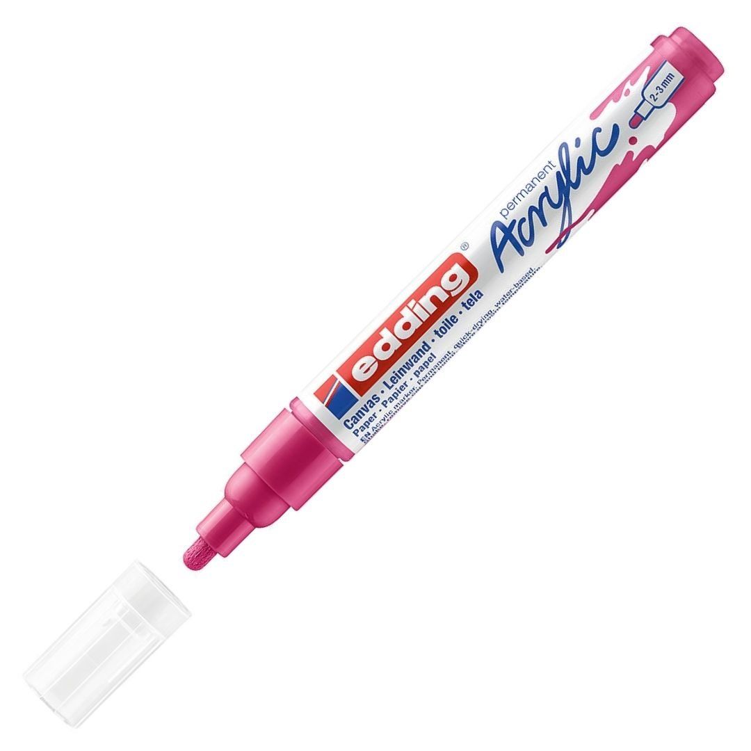 Edding 5100 Akrilik Markör 2-3mm Yuvarlak Uç Telemagenta