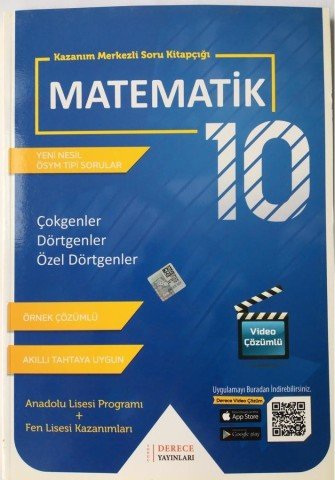 Sonuç Derece Yayınları 10.Sınıf Çokgenler Dörtgenler Özel Dörtgenler