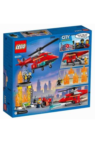 City Fire Itfaiye Kurtarma Helikopteri 60281