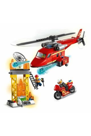City Fire Itfaiye Kurtarma Helikopteri 60281