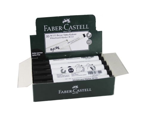 Faber-Castell Beyaz Tahta Kalemi Siyah 10'lu W153