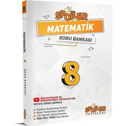 Spoiler Yayınları 8. Sınıf Matematik Spoiler Soru Bankası