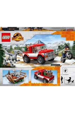 ® Jurassic World Blue ve Beta Velociraptor Yakalama 76946 - Oyuncak Yapım Seti (181 Parça)