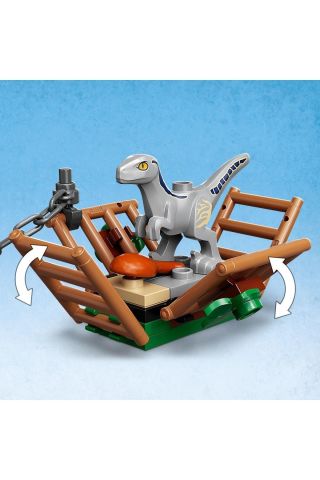 ® Jurassic World Blue ve Beta Velociraptor Yakalama 76946 - Oyuncak Yapım Seti (181 Parça)