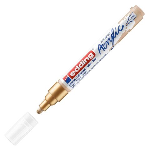 Edding 5100 Akrilik Markör 2-3mm Yuvarlak Uç Altın