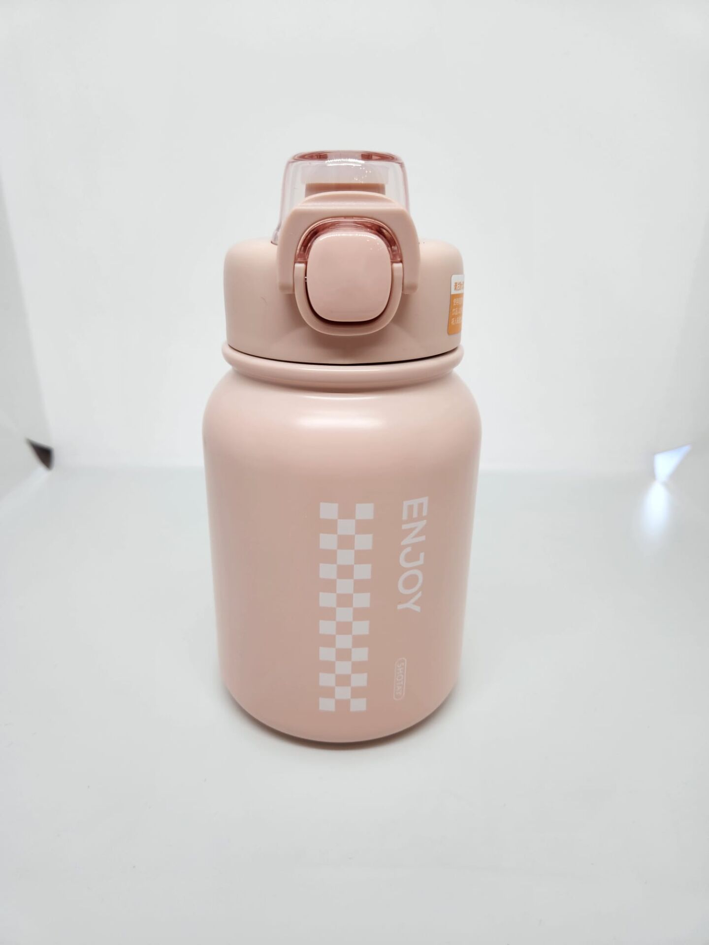 Shotay Chess ST-8150 600ml Çelik Pipetli-Pipetsiz Kullanım Termos Matara Pembe