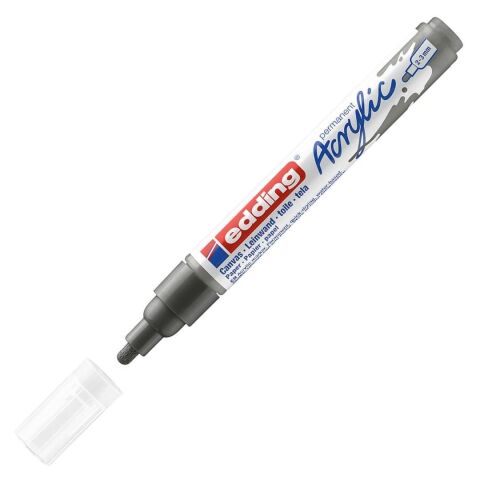 Edding 5100 Akrilik Markör 2-3mm Yuvarlak Uç Antrasi̇t