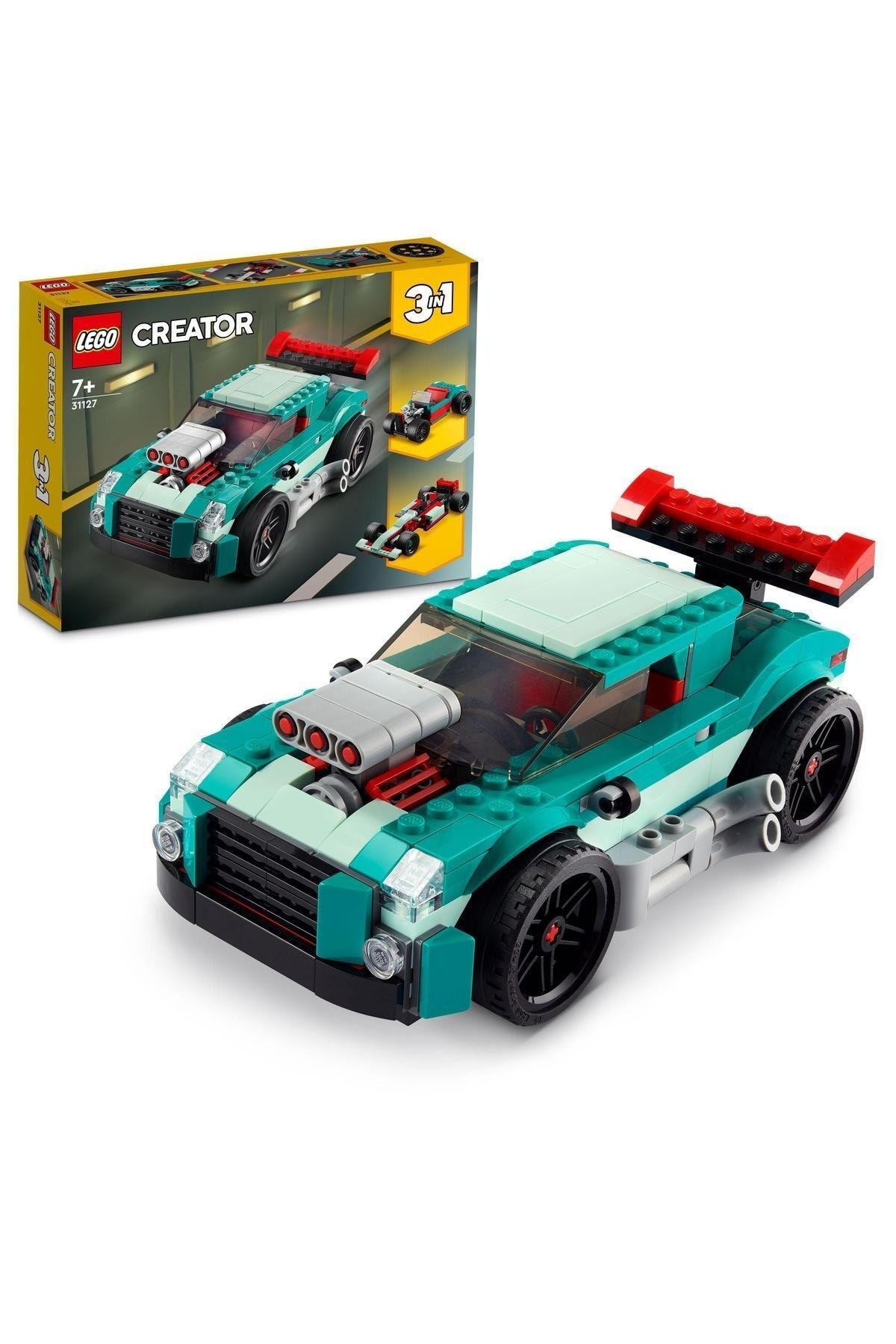 ® Creator 3’ü 1 Arada Sokak Yarışçısı 31127 - 7 Yaş ve Üzeri İçin Yapım Seti (258 Parça)