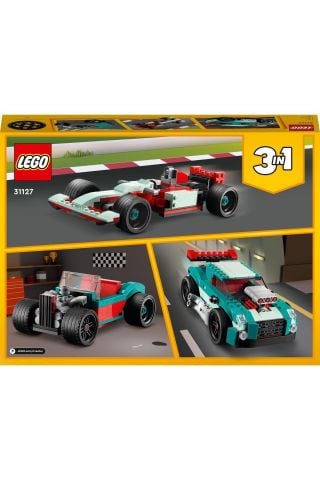 ® Creator 3’ü 1 Arada Sokak Yarışçısı 31127 - 7 Yaş ve Üzeri İçin Yapım Seti (258 Parça)