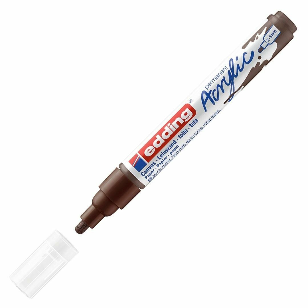 Edding 5100 Akrilik Markör 2-3mm Yuvarlak Uç Çi̇kolata Kahvesi̇