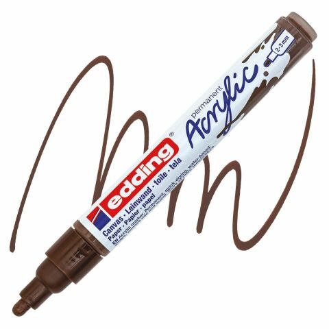 Edding 5100 Akrilik Markör 2-3mm Yuvarlak Uç Çi̇kolata Kahvesi̇