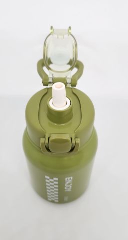 Shotay  Chess ST-8150 600ml Çelik Pipetli-Pipetsiz Kullanım Termos Matara Yeşil