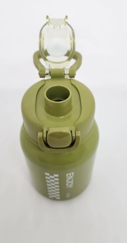 Shotay  Chess ST-8150 600ml Çelik Pipetli-Pipetsiz Kullanım Termos Matara Yeşil