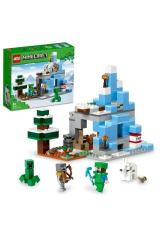 ® Minecraft® Donmuş Tepeler 21243 - 8 Yaş ve Üzeri Çocuklar için Oyuncak Yapım Seti (304 Parça)