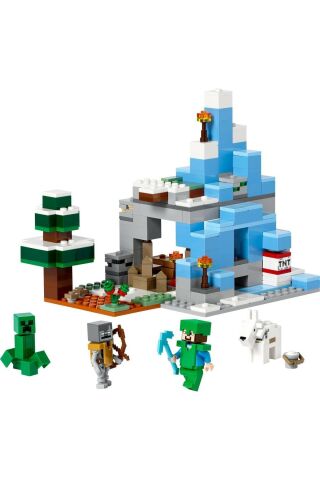 ® Minecraft® Donmuş Tepeler 21243 - 8 Yaş ve Üzeri Çocuklar için Oyuncak Yapım Seti (304 Parça)