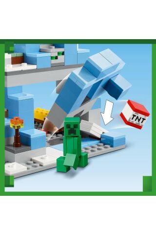 ® Minecraft® Donmuş Tepeler 21243 - 8 Yaş ve Üzeri Çocuklar için Oyuncak Yapım Seti (304 Parça)