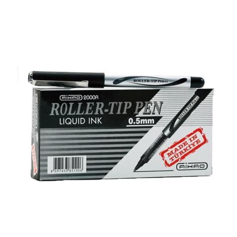 Aihao Ah-2000A Roller Kalem 0.5 mm Siyah 12'li
