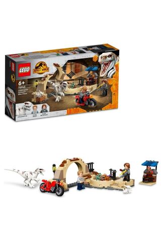 ® Jurassic World Atrociraptor Dinozor: Motosiklet Takibi 76945 - Oyuncak Yapım Seti (169 Parça)