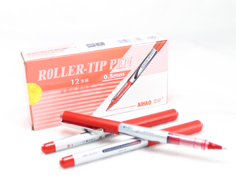 Aihao Ah-2000A Roller Kalem 0.5 mm Kırmızı 12'li