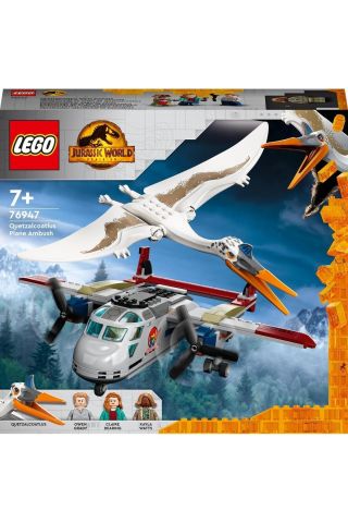 ® Jurassic World Quetzalcoatlus Uçak Pususu 76947 - Yaratıcı Oyuncak Yapım Seti (306 Parça)