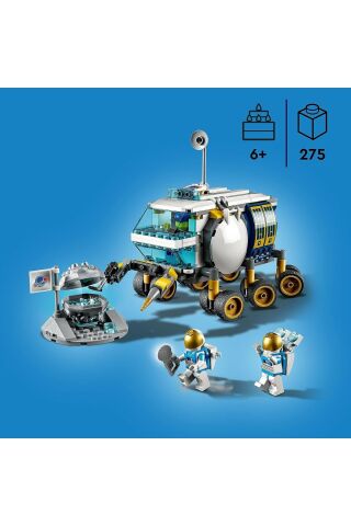 ® City Ay Taşıtı 60348 - 6 Yaş ve Üzeri Çocuklar için Uzay Oyuncağı Yapım Seti (275 Parça)