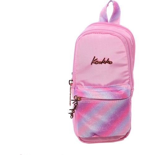 Kaukko K2203 Magical Junior Bag Kalem Çantası Simli Pembe