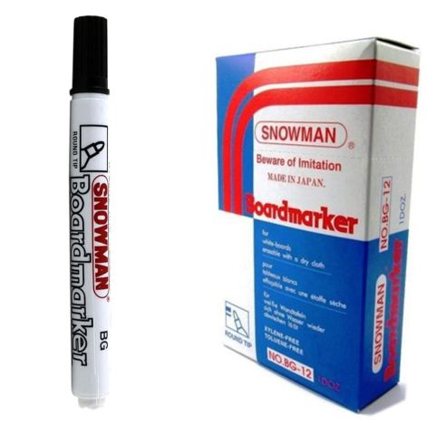 Snowman Tahta Kalemi BG-12 Siyah 12'li