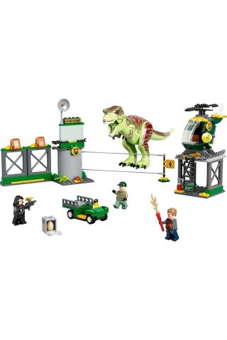 ® Jurassic World T. rex Dinozor Kaçışı 76944 -4 Yaş ve Üzeri Çocuklar için Yapım Seti(140 Parça)