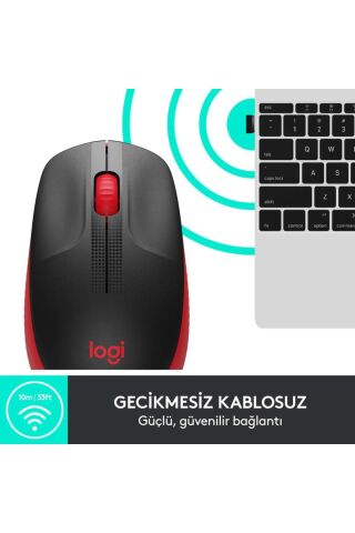 M191 Kablosuz Optik Mouse - Kırmızı