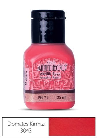 Artdeco Akrilik Boya 25ml Domates Kırmızı 3043
