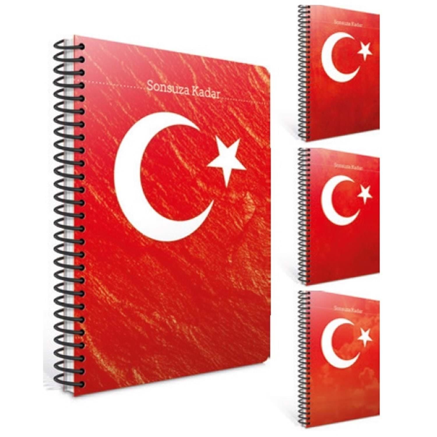 Gıpta Sonsuza Kadar A4 Karton Kapak Spiralli Defter 80 Yaprak Kareli