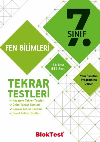 Bloktest Yayınları 7. Sınıf Fen Bilimleri Tekrar Testleri