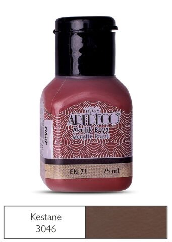 Artdeco Akrilik Boya 25ml Kestane 3046