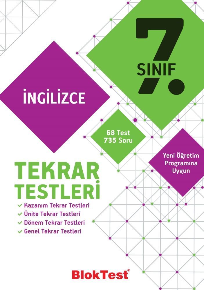 Bloktest Yayınları 7. Sınıf İngilizce Tekrar Testleri