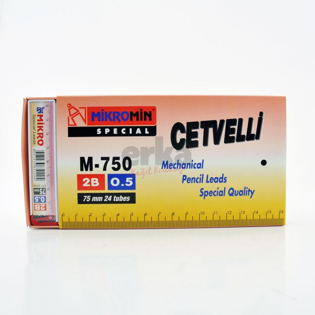 Mikro M-750 75Mm Cetvelli Kalem Ucu 0.5mm 24 Lü Kutu