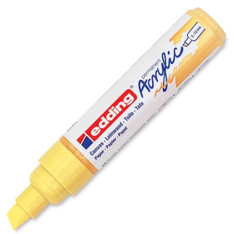 Edding 5000 Akrilik Boyama Markörü 5-10 mm Kesik Uç Pastel Sarı