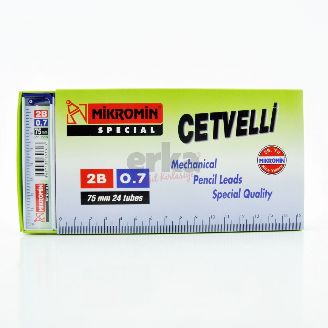 Mikro M-750 75Mm Cetvelli  Kalem Ucu 0.7Mm 24 Lü Kutu
