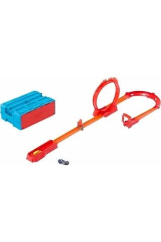 Track Builder Alev Temalı Akrobasi Seti-hmc04