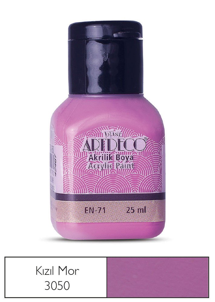 Artdeco Akrilik Boya 25ml Kızıl Mor 3050