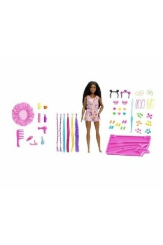Barbie Brooklyn Eğlenceli Saçlar Oyun Seti Hhm39