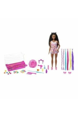 Barbie Brooklyn Eğlenceli Saçlar Oyun Seti Hhm39