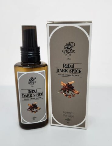 Rebul Dark Spice 125ML Sprey Başlık Kutulu PVC Şişe Kolonya