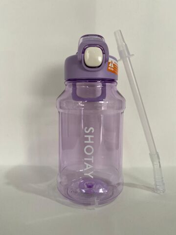 ST-6289 Pipetli Tritan Matara 900 ml Mor