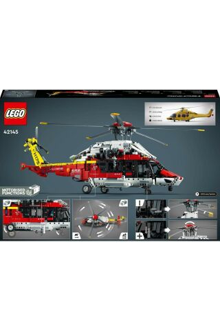 Technic Airbus H175 Kurtarma Helikopteri 42145 -  Oyuncak Yapım Seti (2001 Parça)