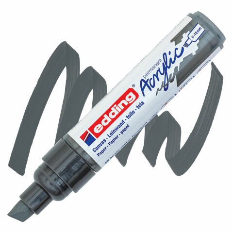 Edding 5000 Akrilik Boyama Markörü 5-10 mm Kesik Uç Antrasi̇t